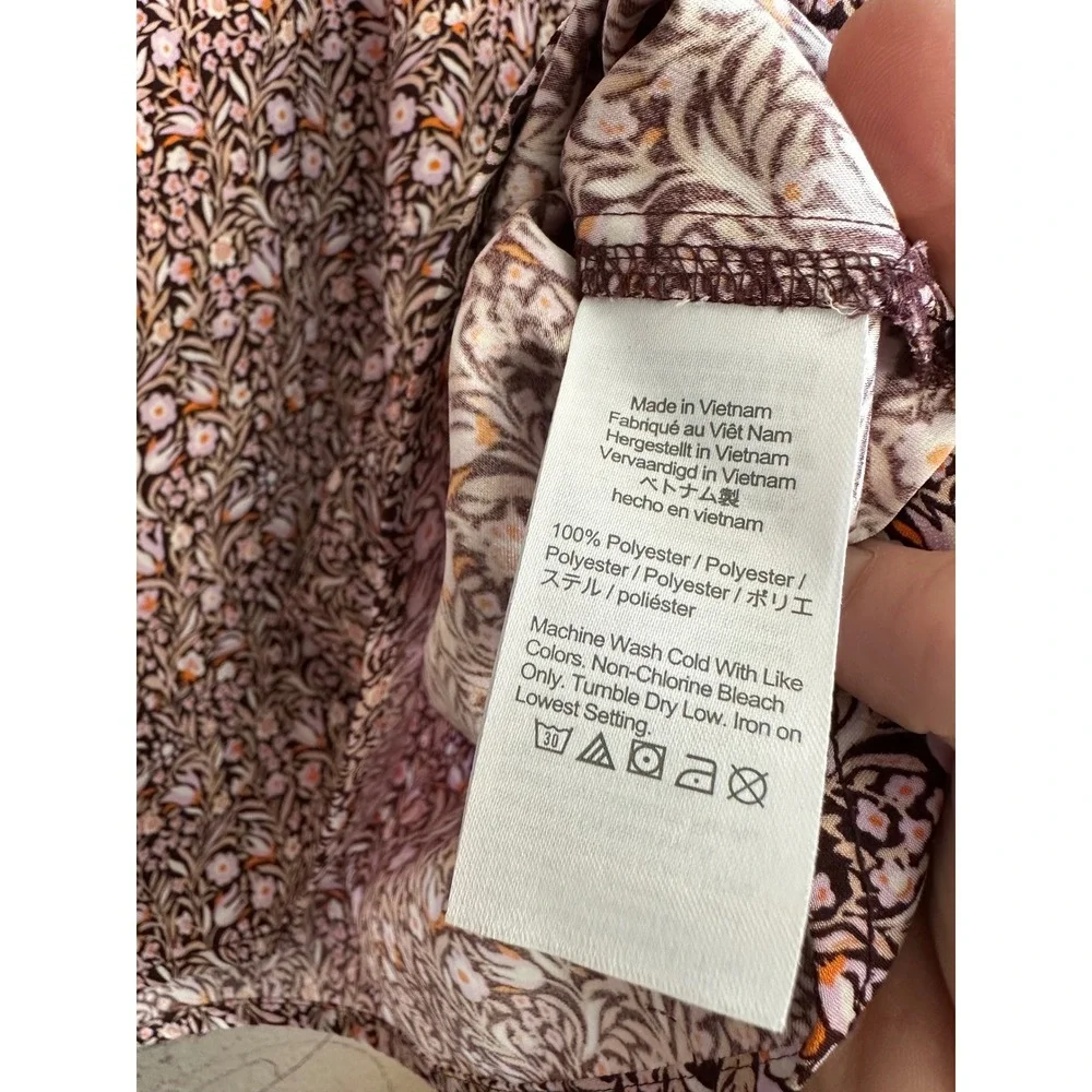J. Crew Floral Keyhole Blouse Long Sleeve Women's Size‎ Medium
